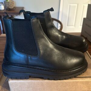 Black over ankle boots, only worn twice